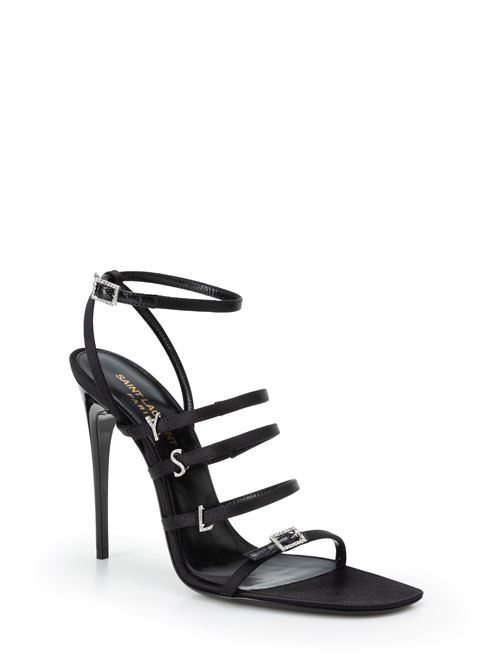 JERRY SANDALS IN CREPE SATIN WITH RHINESTONE SAINT LAURENT | 7422351UU001000